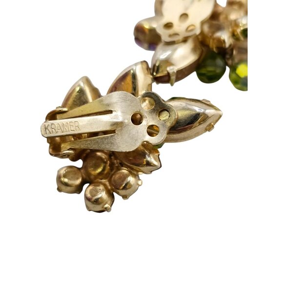 Stunning Signed Kramer Of Ny Molded Glass Parure (A7915) - Picture 8 of 11